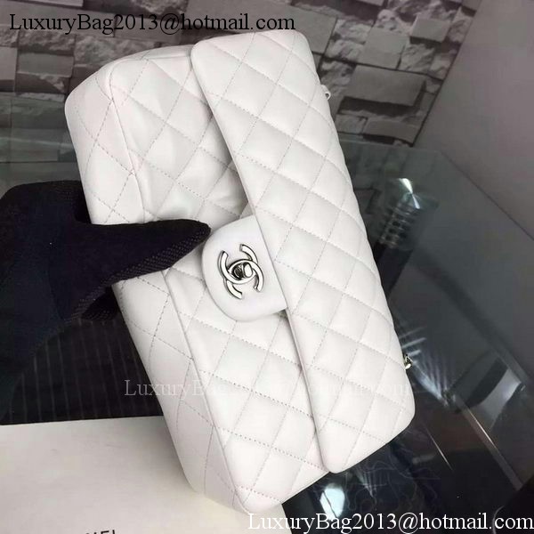 Chanel 2.55 Series Flap Bag Lambskin Leather A5024 White Chanel 2.55 Series Flap Bag Lambskin Leather A5024 White