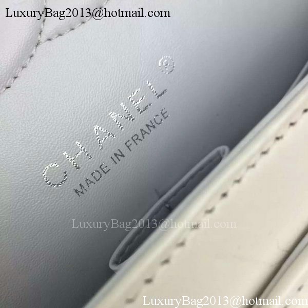 Chanel 2.55 Series Flap Bag Lambskin Leather A5024 White Chanel 2.55 Series Flap Bag Lambskin Leather A5024 White