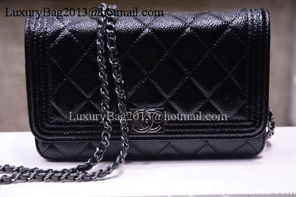 Boy Chanel mini Flap Bags Bright Cannage Pattern A33815 Black Boy Chanel mini Flap Bags Bright Cannage Pattern A33815 Black