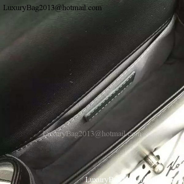 Boy Chanel mini Flap Bag Original Chevron Sheepskin Leather A5707 Black Boy Chanel mini Flap Bag Original Chevron Sheepskin Leather A5707 Black