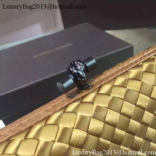 Bottega Veneta STRETCH Knot Sheepskin Leather Clutch BV8651 Bronze Bottega Veneta STRETCH Knot Sheepskin Leather Clutch BV8651 Bronze