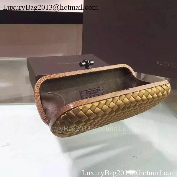 Bottega Veneta STRETCH Knot Sheepskin Leather Clutch BV8651 Bronze Bottega Veneta STRETCH Knot Sheepskin Leather Clutch BV8651 Bronze