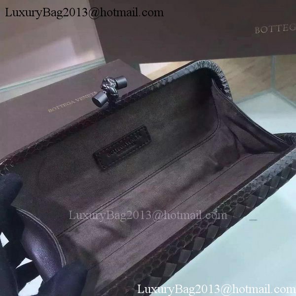 Bottega Veneta STRETCH Knot Sheepskin Leather Clutch BV8651 Brown Bottega Veneta STRETCH Knot Sheepskin Leather Clutch BV8651 Brown