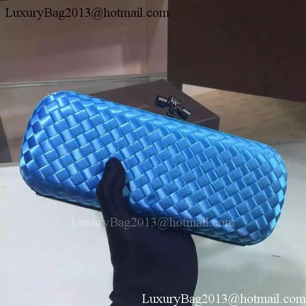 Bottega Veneta STRETCH Knot Sheepskin Leather Clutch BV8651 Light Blue Bottega Veneta STRETCH Knot Sheepskin Leather Clutch BV8651 Light Blue