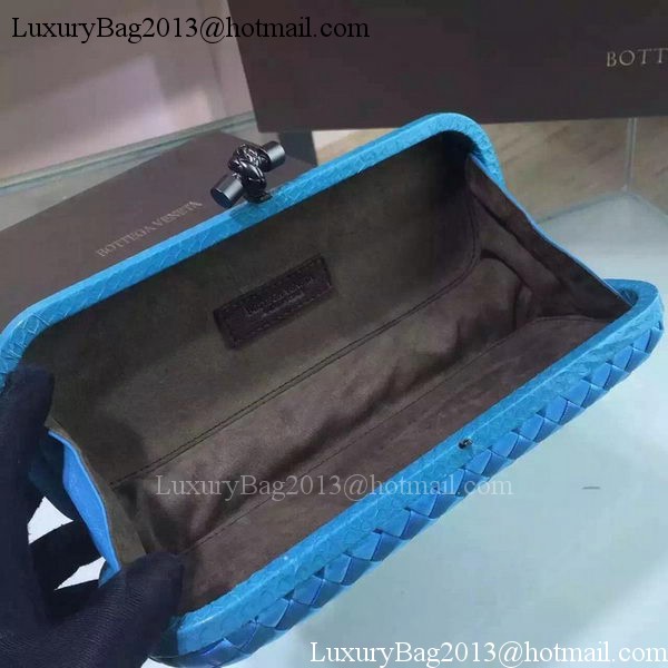 Bottega Veneta STRETCH Knot Sheepskin Leather Clutch BV8651 Light Blue Bottega Veneta STRETCH Knot Sheepskin Leather Clutch BV8651 Light Blue