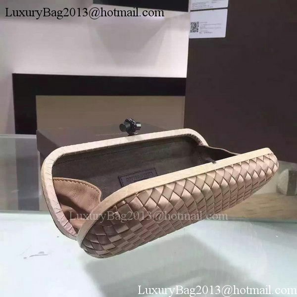 Bottega Veneta STRETCH Knot Sheepskin Leather Clutch BV8651 Light Gold Bottega Veneta STRETCH Knot Sheepskin Leather Clutch BV8651 Light Gold
