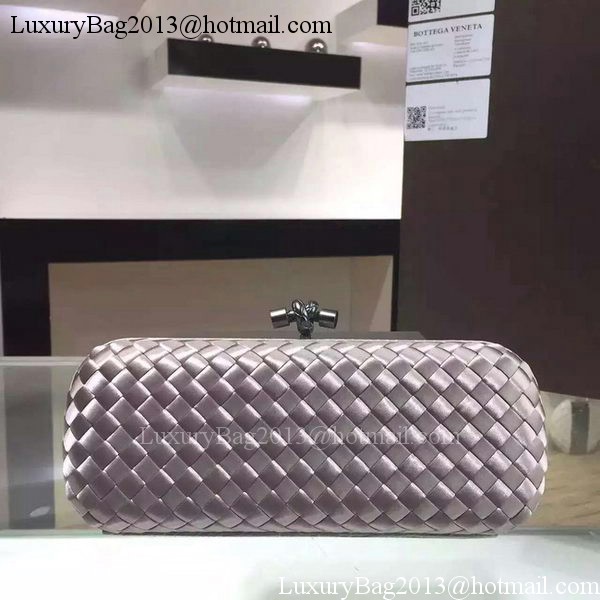Bottega Veneta STRETCH Knot Sheepskin Leather Clutch BV8651 Silver Bottega Veneta STRETCH Knot Sheepskin Leather Clutch BV8651 Silver