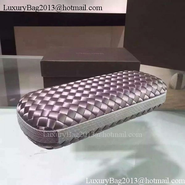 Bottega Veneta STRETCH Knot Sheepskin Leather Clutch BV8651 Silver Bottega Veneta STRETCH Knot Sheepskin Leather Clutch BV8651 Silver
