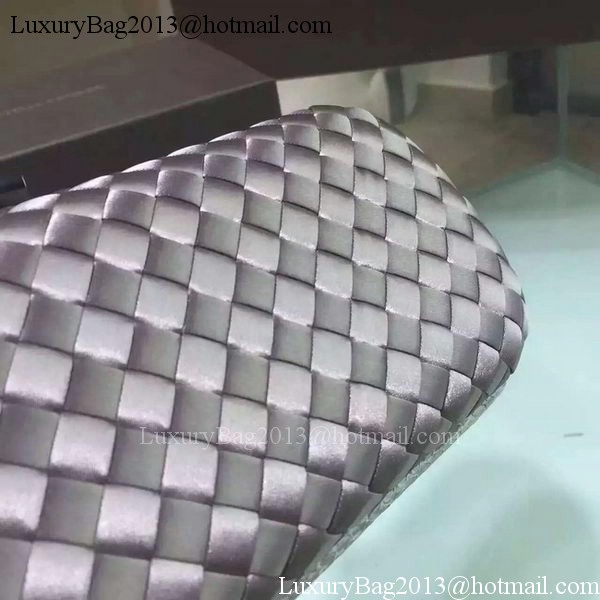 Bottega Veneta STRETCH Knot Sheepskin Leather Clutch BV8651 Silver Bottega Veneta STRETCH Knot Sheepskin Leather Clutch BV8651 Silver