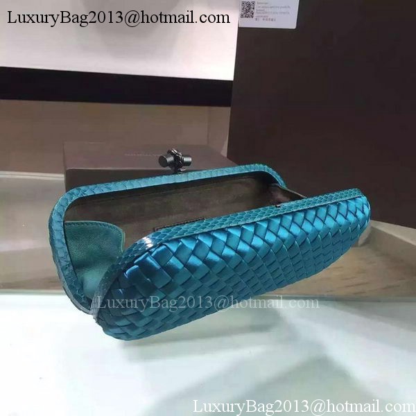 Bottega Veneta STRETCH Knot Sheepskin Leather Clutch BV8651 SkyBlue Bottega Veneta STRETCH Knot Sheepskin Leather Clutch BV8651 SkyBlue