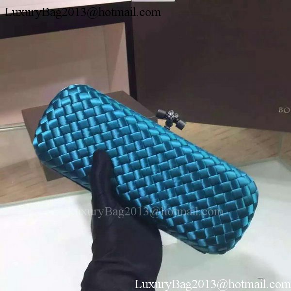 Bottega Veneta STRETCH Knot Sheepskin Leather Clutch BV8651 SkyBlue Bottega Veneta STRETCH Knot Sheepskin Leather Clutch BV8651 SkyBlue