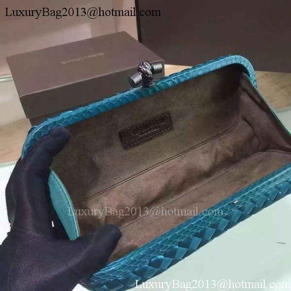 Bottega Veneta STRETCH Knot Sheepskin Leather Clutch BV8651 SkyBlue Bottega Veneta STRETCH Knot Sheepskin Leather Clutch BV8651 SkyBlue