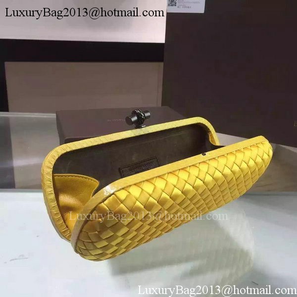 Bottega Veneta STRETCH Knot Sheepskin Leather Clutch BV8651 Yellow Bottega Veneta STRETCH Knot Sheepskin Leather Clutch BV8651 Yellow