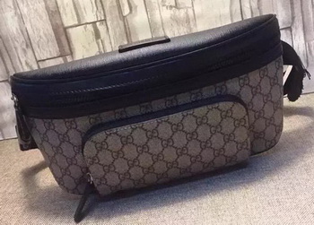 GUCCI GG Supreme Belt Bag 406372 Black GUCCI GG Supreme Belt Bag 406372 Black
