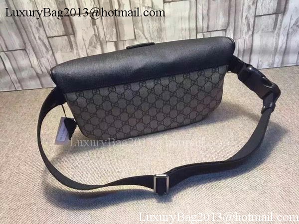 GUCCI GG Supreme Belt Bag 406372 Black GUCCI GG Supreme Belt Bag 406372 Black