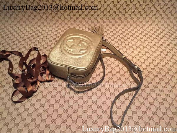 Gucci Soho Calfskin Leather Disco Bag 308364 Gold Gucci Soho Calfskin Leather Disco Bag 308364 Gold