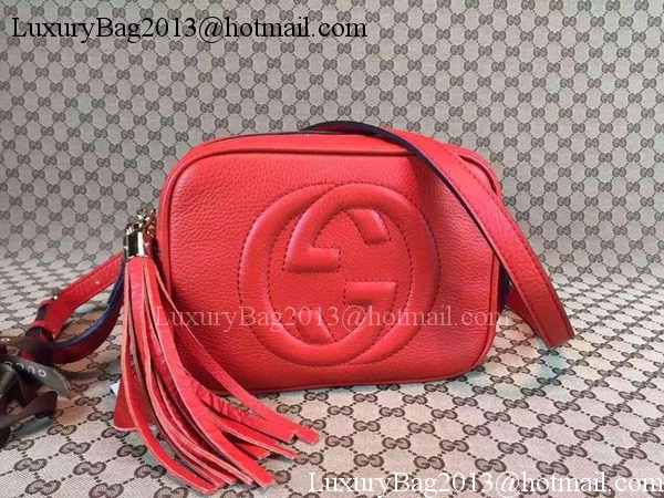 Gucci Soho Calfskin Leather Disco Bag 308364 Red Gucci Soho Calfskin Leather Disco Bag 308364 Red