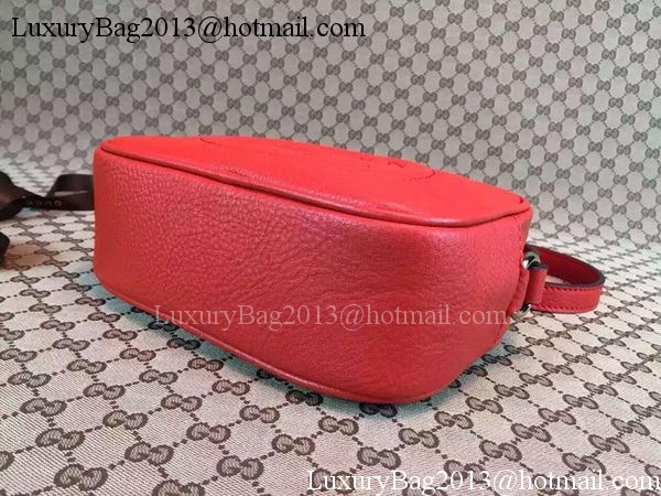 Gucci Soho Calfskin Leather Disco Bag 308364 Red Gucci Soho Calfskin Leather Disco Bag 308364 Red