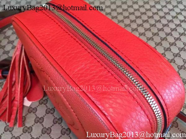 Gucci Soho Calfskin Leather Disco Bag 308364 Red Gucci Soho Calfskin Leather Disco Bag 308364 Red