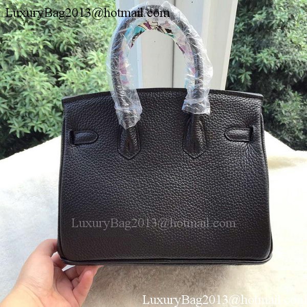 Hermes Birkin 25CM Tote Bag Litchi Leather H25T Black Hermes Birkin 25CM Tote Bag Litchi Leather H25T Black