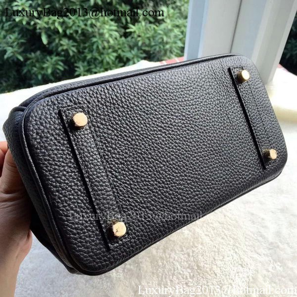 Hermes Birkin 25CM Tote Bag Litchi Leather H25T Black Hermes Birkin 25CM Tote Bag Litchi Leather H25T Black