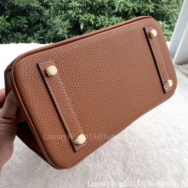 Hermes Birkin 25CM Tote Bag Litchi Leather H25T Brown Hermes Birkin 25CM Tote Bag Litchi Leather H25T Brown