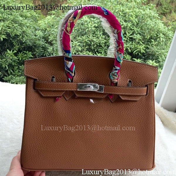 Hermes Birkin 30CM Tote Bags Brown Calfskin Leather BK30 Silver Hermes Birkin 30CM Tote Bags Brown Calfskin Leather BK30 Silver