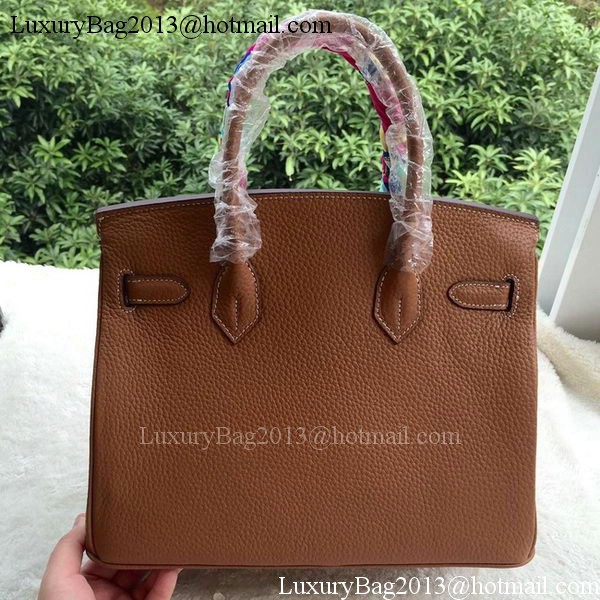 Hermes Birkin 30CM Tote Bags Brown Calfskin Leather BK30 Silver Hermes Birkin 30CM Tote Bags Brown Calfskin Leather BK30 Silver