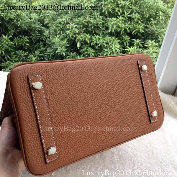 Hermes Birkin 30CM Tote Bags Brown Calfskin Leather BK30 Silver Hermes Birkin 30CM Tote Bags Brown Calfskin Leather BK30 Silver
