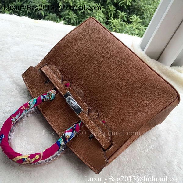 Hermes Birkin 30CM Tote Bags Brown Calfskin Leather BK30 Silver Hermes Birkin 30CM Tote Bags Brown Calfskin Leather BK30 Silver
