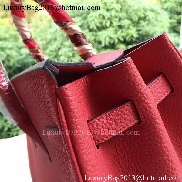 Hermes Birkin 35CM Tote Bag Red Litchi Leather BK35 Gold Hermes Birkin 35CM Tote Bag Red Litchi Leather BK35 Gold