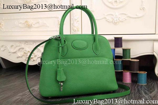 Hermes Bolide 37CM Calfskin Leather Tote Bag B1004 Green Hermes Bolide 37CM Calfskin Leather Tote Bag B1004 Green