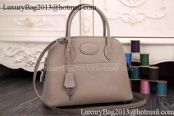 Hermes Bolide 37CM Calfskin Leather Tote Bag B1004 Light Grey Hermes Bolide 37CM Calfskin Leather Tote Bag B1004 Light Grey