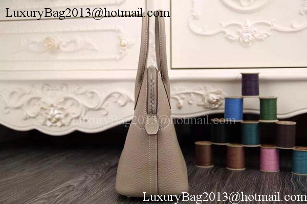Hermes Bolide 37CM Calfskin Leather Tote Bag B1004 Light Grey Hermes Bolide 37CM Calfskin Leather Tote Bag B1004 Light Grey
