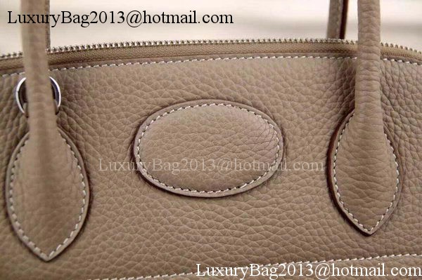 Hermes Bolide 37CM Calfskin Leather Tote Bag B1004 Light Grey Hermes Bolide 37CM Calfskin Leather Tote Bag B1004 Light Grey