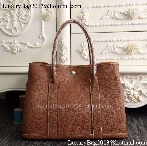 Hermes Garden Party 36cm 30cm Tote Bag Original Leather Brown Hermes Garden Party 36cm 30cm Tote Bag Original Leather Brown