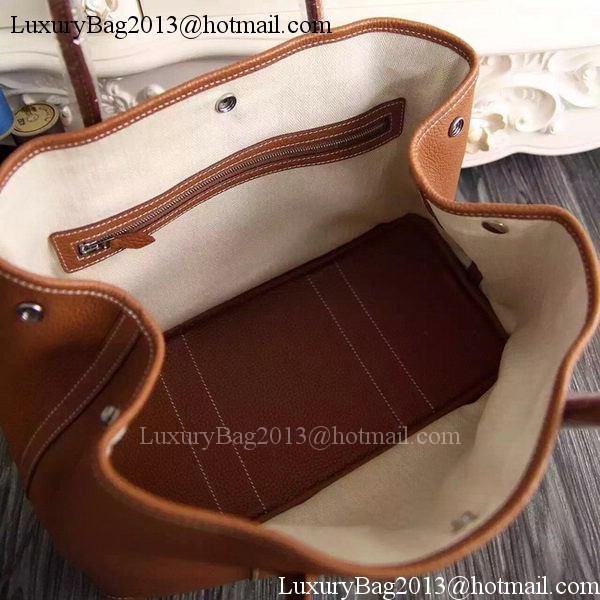 Hermes Garden Party 36cm 30cm Tote Bag Original Leather Brown Hermes Garden Party 36cm 30cm Tote Bag Original Leather Brown