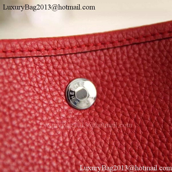 Hermes Garden Party 36cm 30cm Tote Bag Original Leather Red Hermes Garden Party 36cm 30cm Tote Bag Original Leather Red