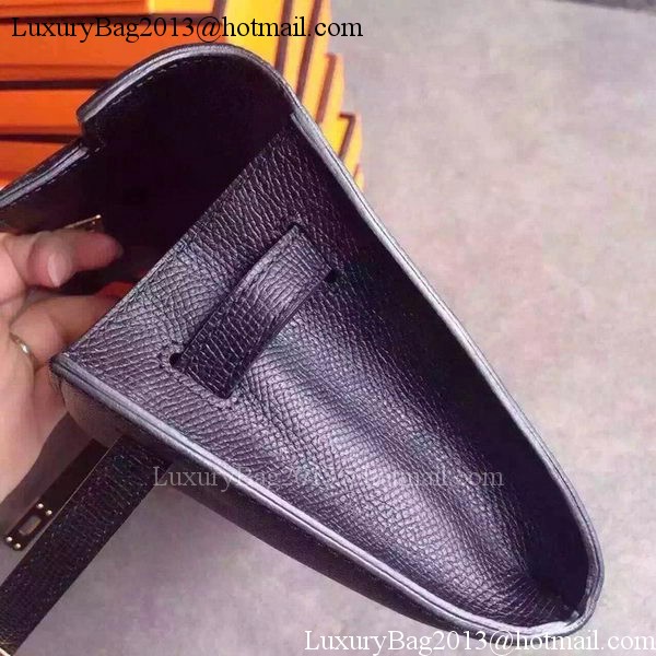 Hermes Kelly 31cm Clutch Epsom Leather KL31 Black Hermes Kelly 31cm Clutch Epsom Leather KL31 Black