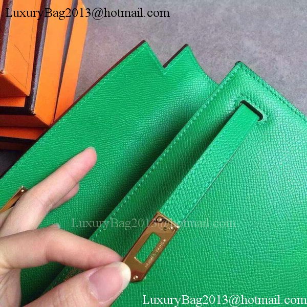 Hermes Kelly 31cm Clutch Epsom Leather KL31 Green Hermes Kelly 31cm Clutch Epsom Leather KL31 Green