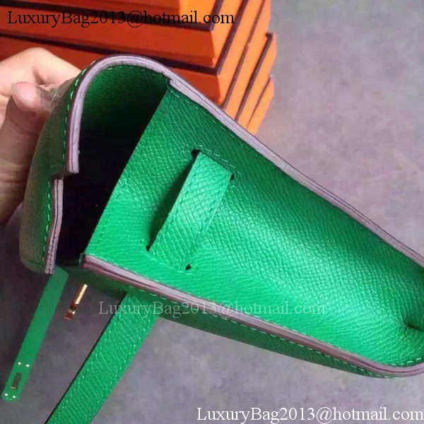Hermes Kelly 31cm Clutch Epsom Leather KL31 Green Hermes Kelly 31cm Clutch Epsom Leather KL31 Green