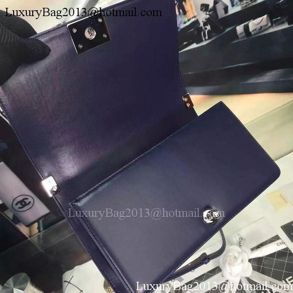 Boy Chanel Flap Bag Original Chevron Nubuck Leather A5708 Royal Boy Chanel Flap Bag Original Chevron Nubuck Leather A5708 Royal