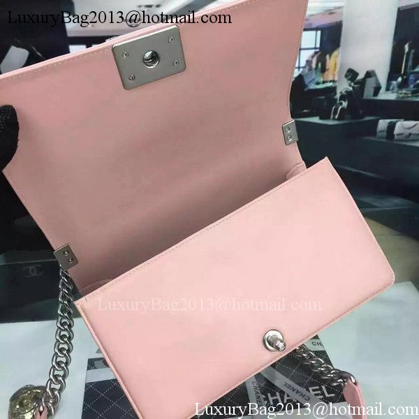 Boy Chanel Flap Bag Original Chevron Pink Nubuck Leather A5708 Silver Boy Chanel Flap Bag Original Chevron Pink Nubuck Leather A5708 Silver