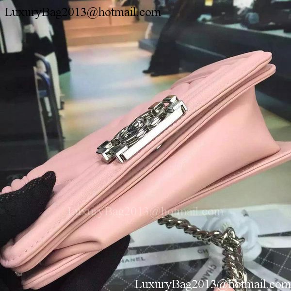 Boy Chanel mini Flap Bag Original Chevron Nubuck Leather A5707 Pink Boy Chanel mini Flap Bag Original Chevron Nubuck Leather A5707 Pink