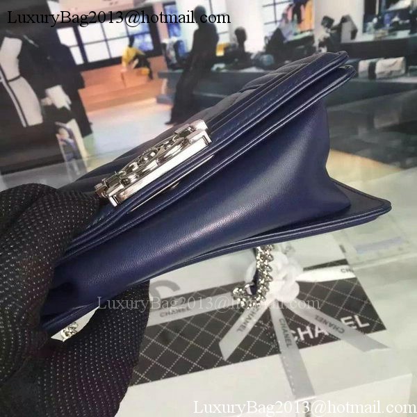 Boy Chanel mini Flap Bag Original Chevron Nubuck Leather A5707 Royal Boy Chanel mini Flap Bag Original Chevron Nubuck Leather A5707 Royal