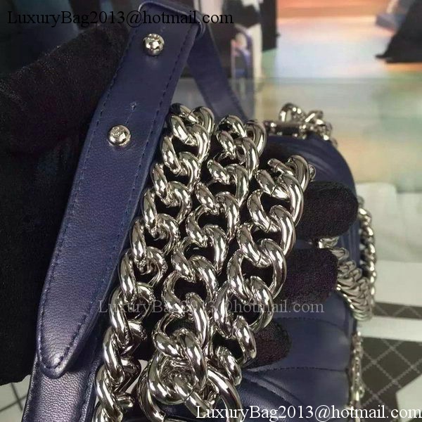 Boy Chanel mini Flap Bag Original Chevron Nubuck Leather A5707 Royal Boy Chanel mini Flap Bag Original Chevron Nubuck Leather A5707 Royal