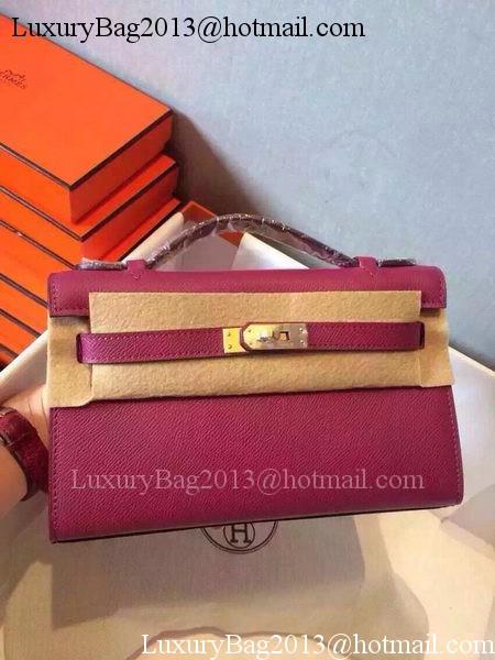 Hermes MINI Kelly 22cm Tote Bag Calfskin Leather K22 Peach Hermes MINI Kelly 22cm Tote Bag Calfskin Leather K22 Peach