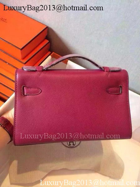 Hermes MINI Kelly 22cm Tote Bag Calfskin Leather K22 Peach Hermes MINI Kelly 22cm Tote Bag Calfskin Leather K22 Peach