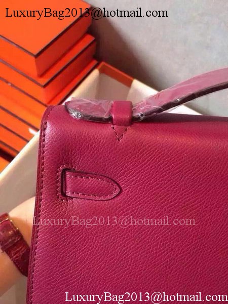 Hermes MINI Kelly 22cm Tote Bag Calfskin Leather K22 Peach Hermes MINI Kelly 22cm Tote Bag Calfskin Leather K22 Peach