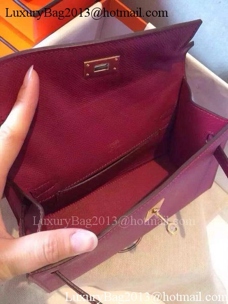 Hermes MINI Kelly 22cm Tote Bag Calfskin Leather K22 Peach Hermes MINI Kelly 22cm Tote Bag Calfskin Leather K22 Peach